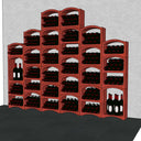 Portabottiglie soffitto a volta 344 posti bottiglia