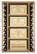 Modulo Legno 4 Ripiani Scorrevoli K547 - 4 Casse da 6 bottiglie