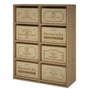 Modulo Legno 8 Ripiani Scorrevoli K541 - 8 Casse da 6 bottiglie