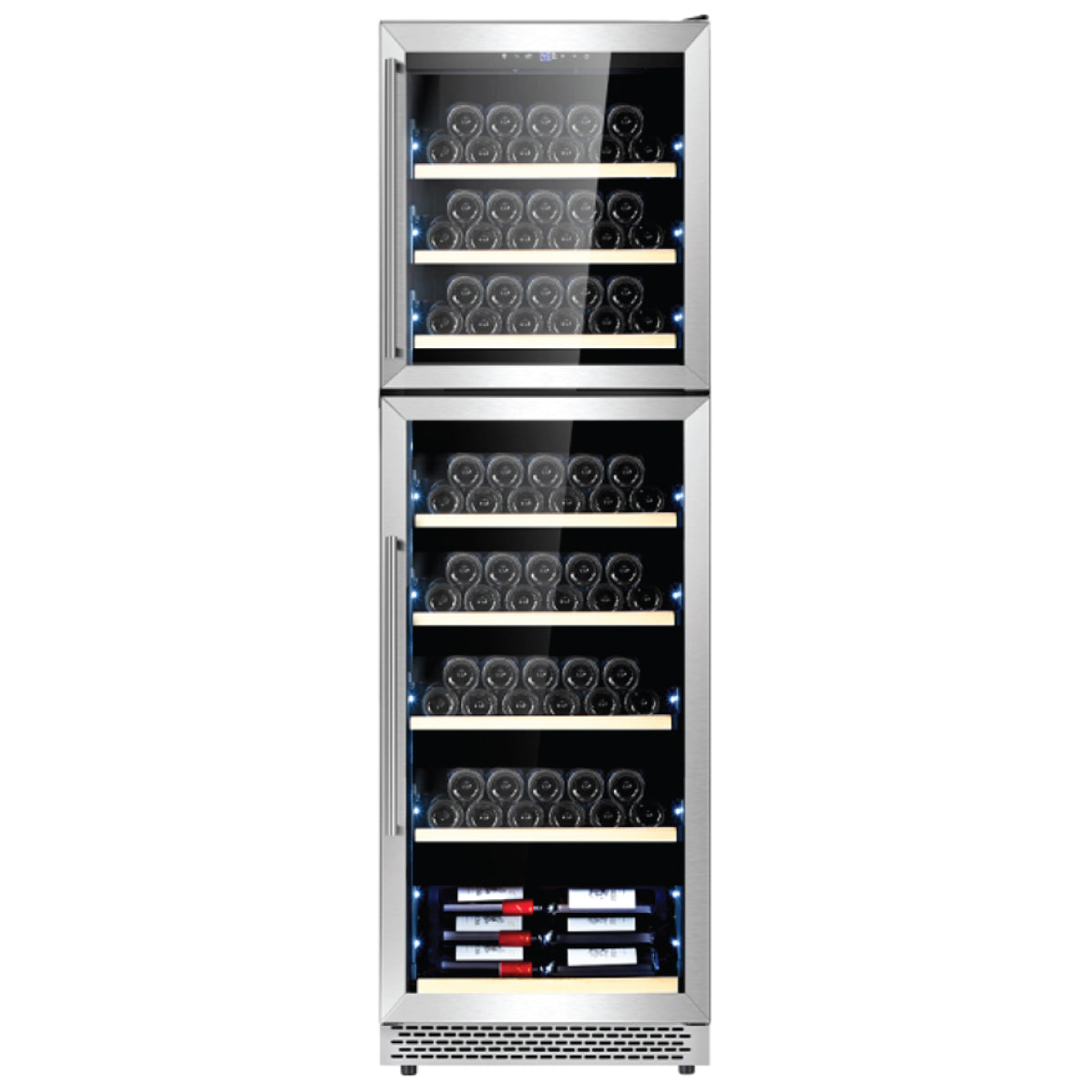Builtin cellar fridge for 172 bottles, double temperature Showine