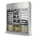 WineCave 3 Porte H.260 a Parete o ad Isola - Tripla Temperatura - 630 bott.