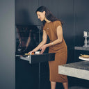 Cajón de cristal negro para frigorífico