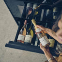 Cajón de cristal negro para frigorífico