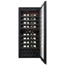 Built-in Cellar Fridge 62 Push Pull Bottles - Dual Temperature