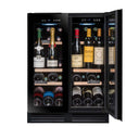 Black Built-in Cellar Fridge 47 bottles Dual Temperature