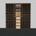 Houten module wand - 280 flessen