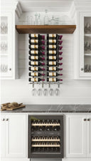 Double Display Wall Bottles + Glasses 
