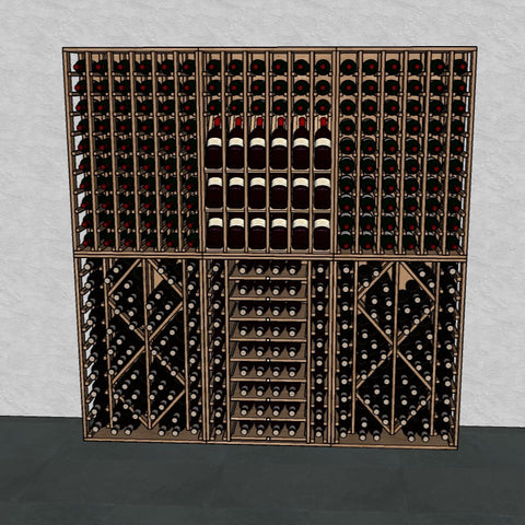 Wood Module Wall - 357 bottles