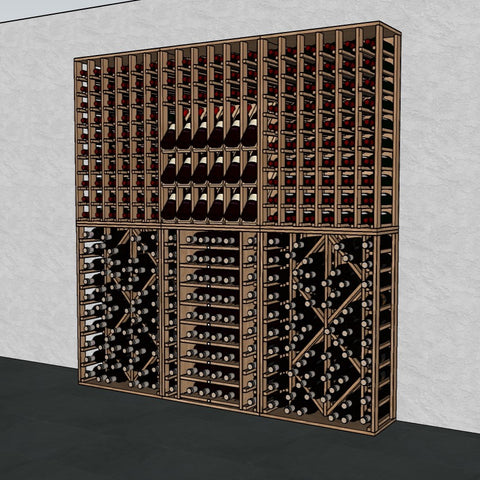 Wood Module Wall - 357 bottles
