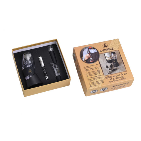 Aeratore Vino Laguiole con 4 Accessori