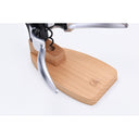 Lever Corkscrew with Zelkova Wooden Support Base