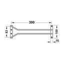 Pojedynczy uchwyt na kieliszki Slim pod wiszoną szafką