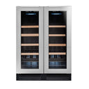 Built-in cellar fridge for 47 bottles, double temperature