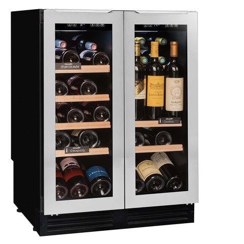 Built-in cellar fridge for 47 bottles, double temperature