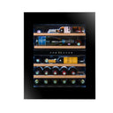 Wifi-eingebauter Weinkeller mit selbstbelüfteter Säule für 29 Flaschen Duale Temperatur – Push-Pull-Öffnung
