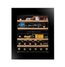 Wifi-eingebauter Weinkeller mit selbstbelüfteter Säule für 29 Flaschen Duale Temperatur – Push-Pull-Öffnung