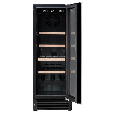 Built-in wine cellar fridge for 21 bottles, single temperature