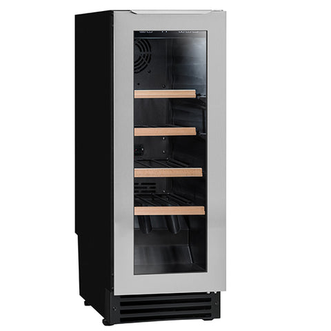 Built-in wine cellar fridge for 21 bottles, single temperature