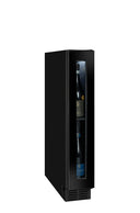 Vinoteca empotrable negra de 8 botellas con temperatura única