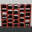 Propozycja ściennego stojaka na butelki na 287 miejsc