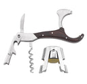 BOLLICINE Wine Accessories Set with 4 in 1 Corkscrew and Champagne Stopper