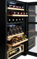 Cantina Frigo Black 33 bottiglie - Doppia Temperatura