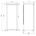 Black EXTRA LARGE Single Temperature Cheese Fridge Cellar