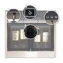 2+2 bottle dispenser behind the counter