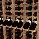 Houten module wand - 324 flessen