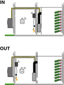EVI/V - Split Climate with Wall Ducted Evaporator - Cooling + Heating + Humidification - from 30 to 230 m3