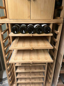 Holzmodul 9 Schieberegale + Flügeltüren – 85 Flaschen