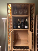 Holzmodul 9 Schieberegale + Flügeltüren – 85 Flaschen