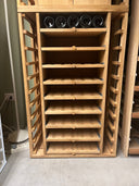 Holzmodul 9 Schieberegale + Flügeltüren – 85 Flaschen