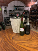 Vintage White champagne glass