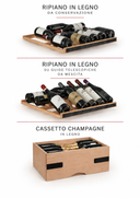 Built-in Refrigerator 150 bottles Block Single Temperature