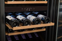 Kolumna N wbudowana lodówka na wino 52 butelki. Podwójna temperatura