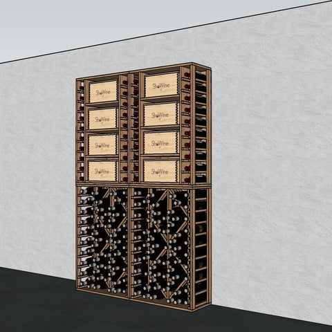 Wood Module Wall - 256 bottles