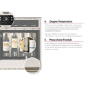 Dispenser for 8 (4+4) Single and Double Temperature Bottles - Back counter