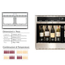 Dispenser for 8 (4+4) Single and Double Temperature Bottles - Back counter