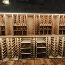 Houten module wand - 634 flessen