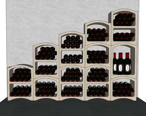 Weinregale der Treppe 185 Flaschen