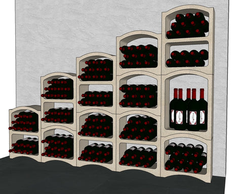 Weinregale der Treppe 185 Flaschen