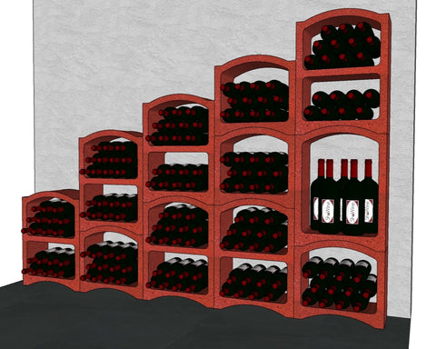 Weinregale der Treppe 185 Flaschen