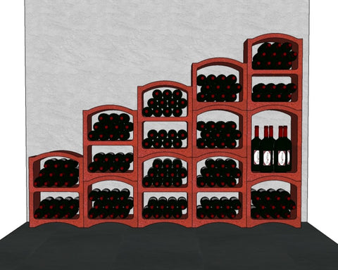 Weinregale der Treppe 185 Flaschen