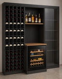 Modulaire en bois pour mur  - 120 bouteilles