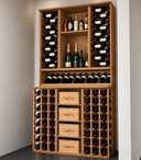 Modulaire en bois pour mur  - 120 bouteilles