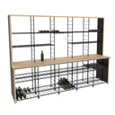 Mobile Cellar 5 Colonne Portabottiglie in Acciaio / Legno - 1080 bottiglie