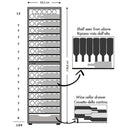 Built-in Cellar Fridge FG 109 Bottles Dual Temperature