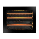 Wijnkoelkast Inbouw Kolommodel Met Wifi 29 flessen Dubbele Temperatuur - Push Pull Opening