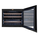 Wijnkoelkast Inbouw Kolommodel Met Wifi 29 flessen Dubbele Temperatuur - Push Pull Opening